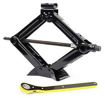 2T Swing Lever Ratchet Scherenwagenheber mit Schwinghebel Steckschlüssel 11-45CM 360 °Aktivitätskopf - 2