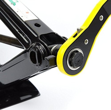 2T Swing Lever Ratchet Scherenwagenheber mit Schwinghebel Steckschlüssel 11-45CM 360 °Aktivitätskopf - 3