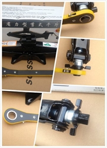 2T Swing Lever Ratchet Scherenwagenheber mit Schwinghebel Steckschlüssel 11-45CM 360 °Aktivitätskopf - 6
