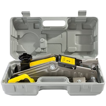 Arebos® Hydraulischer Wagenheber Rangierwagenheber 2 Tonnen mit extralanger Hubstange und Koffer - 8