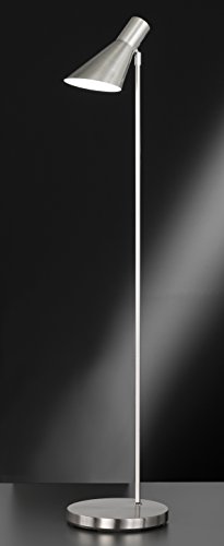 Honsel 45651 Stehleuchte, Metall, 30 W, E14, matt nickel/chrom, 0.01 x 0.01 x 125 cm - 3