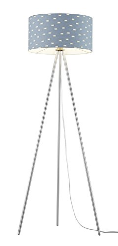 Khl LED Stehlampe Standleuchte Prag Stoffschirm Dreifuß Jeans Blau 9W E27 KH40031012 - 1