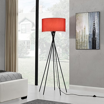 [lux.pro] Stehleuchte - Red Mikado - (1 x E27 Sockel)(155 cm x Ø 48 cm) Stehlampe Fußbodenlampe Zimmerlampe Wohnzimmerlampe - 2