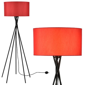 [lux.pro] Stehleuchte - Red Mikado - (1 x E27 Sockel)(155 cm x Ø 48 cm) Stehlampe Fußbodenlampe Zimmerlampe Wohnzimmerlampe - 3