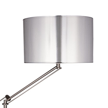 [lux.pro] Stehleuchte Stehlampe (1 x E27 Sockel)(165 cm x 45 cm) Wohnzimmerlampe Leuchte Standleuchte - silber - 3