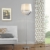 [lux.pro] Stehleuchte Stehlampe (1 x E27 Sockel)(165 cm x Ø 40 cm) Chromfuß + Stoffschirm silber + Kristallbehang Lampe Wohnzimmerlampe Leuchte Standleuchte - 2