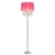 [lux.pro] Stehleuchte Stehlampe (3 x E14 Sockel)(165 cm x 45 cm) Chromfuss + Stoffschirm pink + Kristallbehang Lampe Wohnzimmerlampe Leuchte Standleuchte - 5