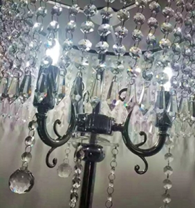 MMM- Stehlampe, Europäischen Luxuriösen Wohnzimmer Schlafzimmer Studie Romantische Kugel Kristall Anhänger Nachttischlampe Lampe Körper Kristall Lampenschirm Stehlampe - 5