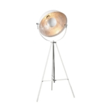 Moderne Design Stehlampe STUDIO weiss silber Lampe Blattsilber - 1