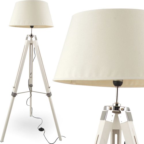 MOJO® Stehleuchte Tripod Höhenverstellbar Design Lampe Weiss mq-l34 - 1 MOJO® Stehleuchte Tripod Höhenverstellbar Design Lampe Weiss mq-l34 - 1