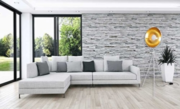 Stehleuchte Standleuchte Studioleuchte Big Alona weiß & gold Retro Dreibein - 6