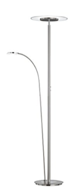 Trio Leuchten LED-Fluter Tampa, nickel matt, Glas weiß satiniert / klar 479110207 - 1