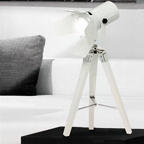 Tripod Stativleuchte mit Scheinwerfer E27 H65cm Weiß von Grundig Dreibein Stehlampe Stehleuchte Studioleuchte Studiolampe Stativlampe - 1 Tripod Stativleuchte mit Scheinwerfer E27 H65cm Weiß von Grundig Dreibein Stehlampe Stehleuchte Studioleuchte Studiolampe Stativlampe - 1