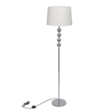 vidaXL Stehlampe Stehleuchte Lamp Wohnzimmer Standleuchte Lampeschirm Dekor weiß - 1