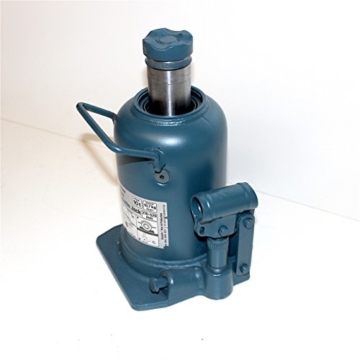 Wagenheber hydraulisch 10 Tonnen 10.000 kg Stempelheber Hydraulikheber 210 bis 520 mm 21 bis 52 cm Hubhöhe. Sehr robuste Ausführung mit Doppelkolben und großer Standfläche, 2 Jahre Garantie. - 7