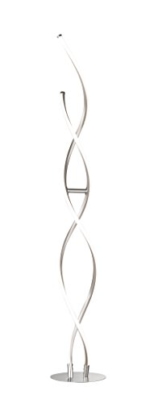WOFI Standleuchte, Aluminium, Integriert, 16.2 W, Nickel Matt, 22 x 22 x 131 cm - 1