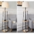 EJYLM Leuchten stehlampe Stehleuchte weiß Schirm E27 aus Eisen und Holz G9 - 3