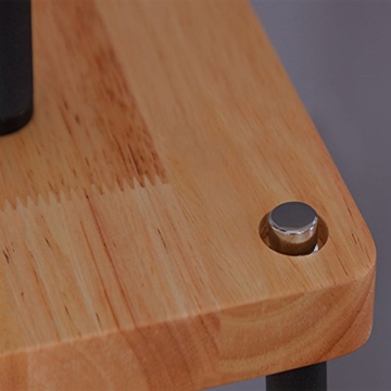 EJYLM Leuchten stehlampe Stehleuchte weiß Schirm E27 aus Eisen und Holz G9 - 6