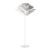 kwmobile DIY Puzzle Lampe Lampenschirm - Lotus Design Schirm Deckenlampe Pendelleuchte Hängelampe Stehleuchte - Flower Puzzlelampe max. Ø 50cm Weiß - 3