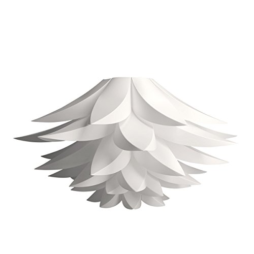 kwmobile DIY Puzzle Lampe Lampenschirm - Lotus Design Schirm Deckenlampe Pendelleuchte Hängelampe Stehleuchte - Flower Puzzlelampe max. Ø 50cm Weiß - 1 kwmobile DIY Puzzle Lampe Lampenschirm - Lotus Design Schirm Deckenlampe Pendelleuchte Hängelampe Stehleuchte - Flower Puzzlelampe max. Ø 50cm Weiß - 1