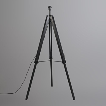 QAZQA Design/Industrie/Industrial/Retro/Stehleuchte/Stehlampe/Standleuchte/Lampe/Leuchte Tripod/Dreifuß Lampe/Dreifuss schwarz ohne Schirm/Innenbeleuchtung/Wohnzimmer/Schlafz - 3