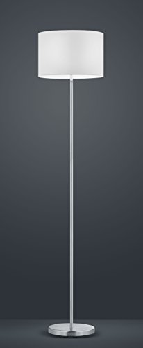 Trio Leuchten Stehleuchte, nickel matt, Stoffschirm weiß 401100101 - 4