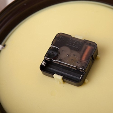 Ailiebhaus Retro Antik Stil Wanduhr Doppelseitige Bahnhofsuhr (Braun) - 5