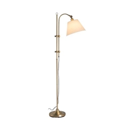 CLOTHES UK- E27 Fischen-Lampen-hoher Pfosten-stehender industrieller Up Light Downlight-Lampe kreative vertikale Tischlampe-Antike-Messing justierbar 158-185cm Stehlampe - 1