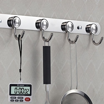 Digitaler Küchentimer Kochen Timer Küchenuhr - XREXS Count Down Up Timer mit Wecker Stoppuhr mit Großen LCD Display und Befestigungsmagnet (Batterie Enthalten) - 6