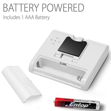 Fosmon Digitale Eieruhr/Elektronische Küchenuhr/Uhr mit Stoppuhr [Magnetisch](2 Stück) mit Großer LCD Digitalanzeige[Lautem Alarm & Einklappbarer Ständer] Kurzzeitmesser Küchen Timer für Kochen, Backen, Braten, Garen - Weiß - 5