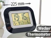 infactory Wand- & Tisch-Funkuhr mit Weckfunktion & Temperaturanzeige - 7