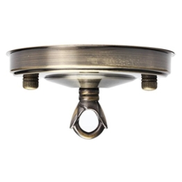 KINGSO Lampenbaldachin Deckenrosette /Platte Antiker Messing Vintage Antik Stil Dekor-Design für Küche Esszimmer und Restaurant - 1