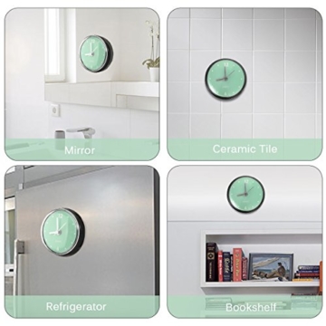 Kreative Badezimmer Uhr Mini Wasserdichte Uhr mit Saugnapf für Badezimmer Küche SPA Sauna C - 7
