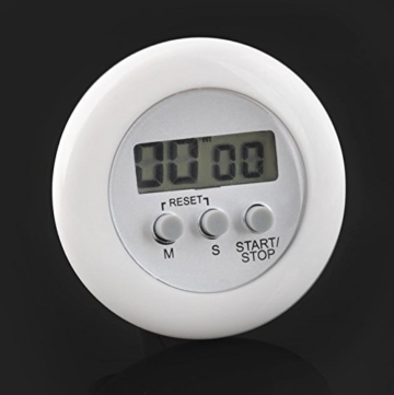 Kurzzeitmesser Eieruhr Küchenuhr Küchentimer LCD Digital Timer +Clip Rund Alarm 99 Min #1692 - 2