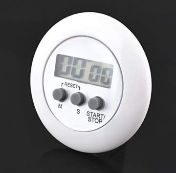 Kurzzeitmesser Eieruhr Küchenuhr Küchentimer LCD Digital Timer +Clip Rund Alarm 99 Min #1692 - 3