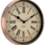 QLK Nostalgie Wanduhr Kupfer PITTO, ohne Tickgeräusche, Antik Optik, Shabby, geräuscharme Uhr, Kupferuhr, Vintage ø32 cm - 2