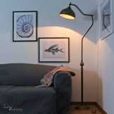 Stehlampe Antik Messing Bronze Handarbeit Premium Maritim E27 Vintage Standleuchte Schlafzimmer Flur Wohnzimmer - 1