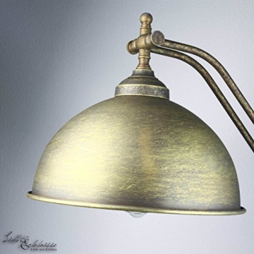 Stehlampe Antik Messing Bronze Handarbeit Premium Maritim E27 Vintage Standleuchte Schlafzimmer Flur Wohnzimmer - 3