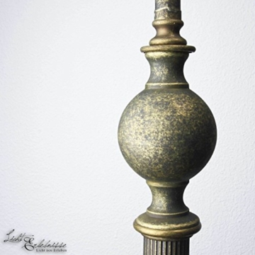Stehlampe Antik Messing Bronze Handarbeit Premium Maritim E27 Vintage Standleuchte Schlafzimmer Flur Wohnzimmer - 6