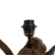 Stehlampe Treibholz BLUMA | Designer Teak Lampe rustikal XL groß Teakholz mit Zertifikat Holzfuß | Driftwood Unikat in Handarbeit | Höhe 180 cm | Lampenschirm: Grau | Wohnzimmer Innenbeleuchtung - 3