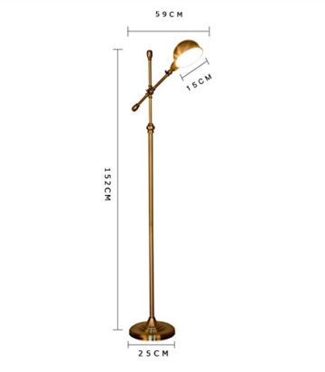 Stehlampe Vertikal Wohnzimmer Schlafzimmer Den kreativen antiken Messing-Stehleuchte Wohnzimmer - 4