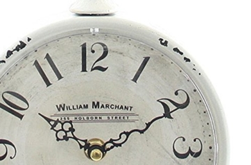 Wanduhr Vintage im Shabby Look Antik Weiss - 2